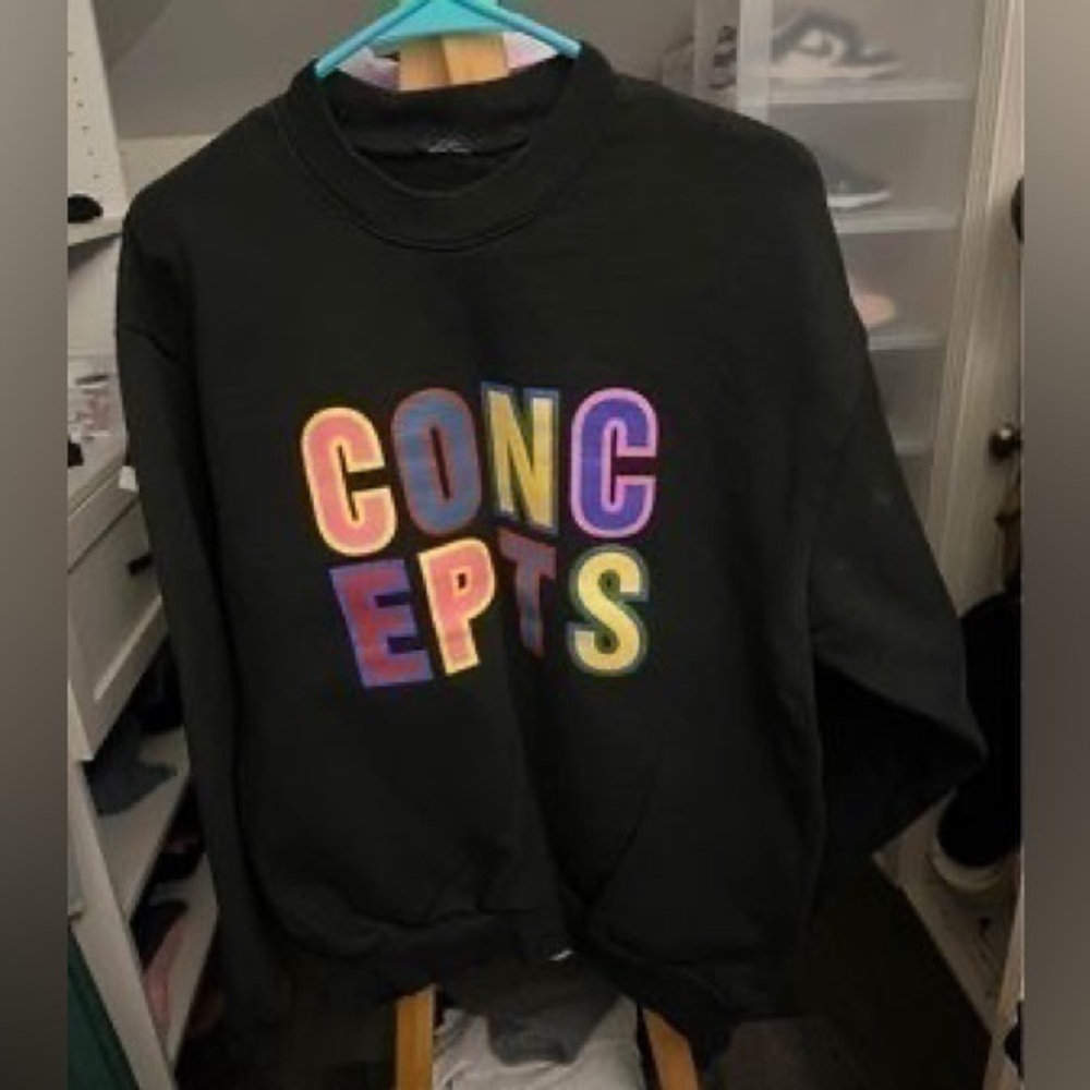 concepts boston sweatshirt Black Mens Medium